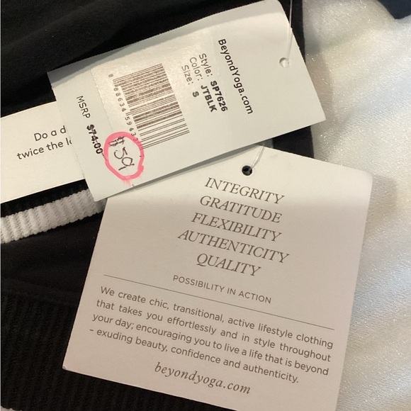 NWT Beyond Yoga Black & Gray Bodysuit – Size S - Picture 2 of 5
